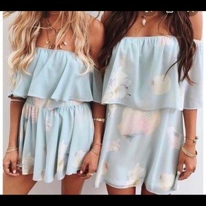 Off the shoulder Show Me Your MuMu seashell dress